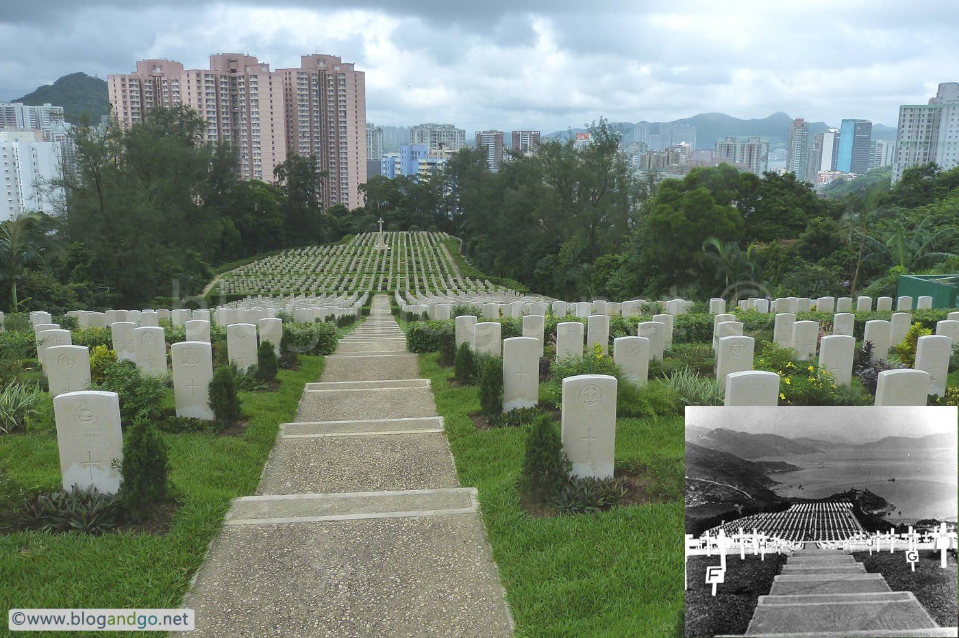 Sai Wan Military Cemetery 2013 and 1951